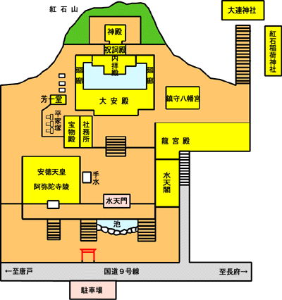 赤間神宮境内図